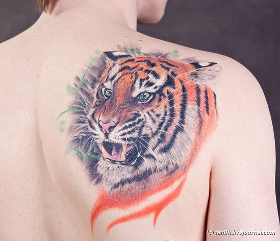 Фото и  значения татуировки Тигр. - Страница 2 X_96724838